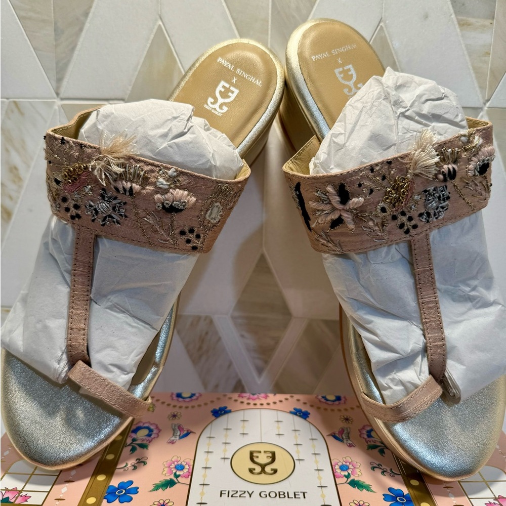 Fizzy Goblet x Payal Singhal - Grande Kolha Wedge [NEW, UNWORN & ORIGINAL WRAP]